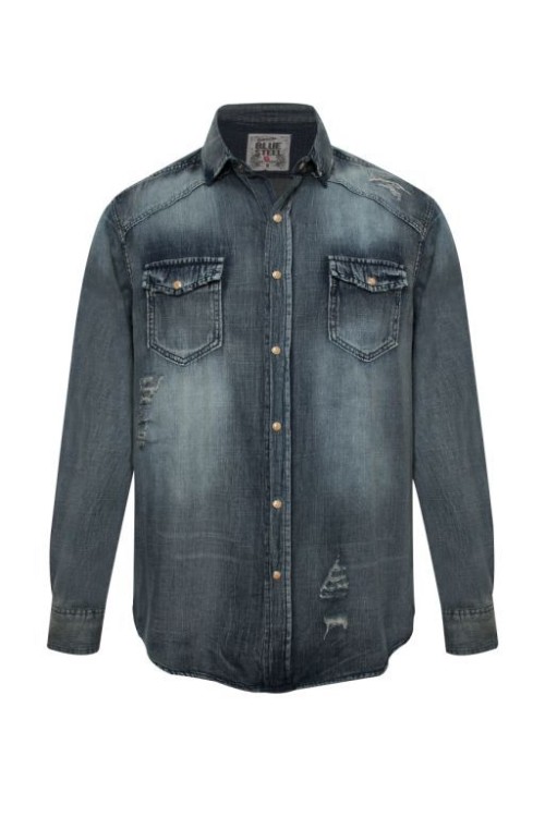 Renner CAMISA JEANS BLUE R$99,90 A.cod-535902844