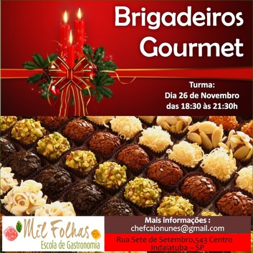 Brigadeiros natalinos