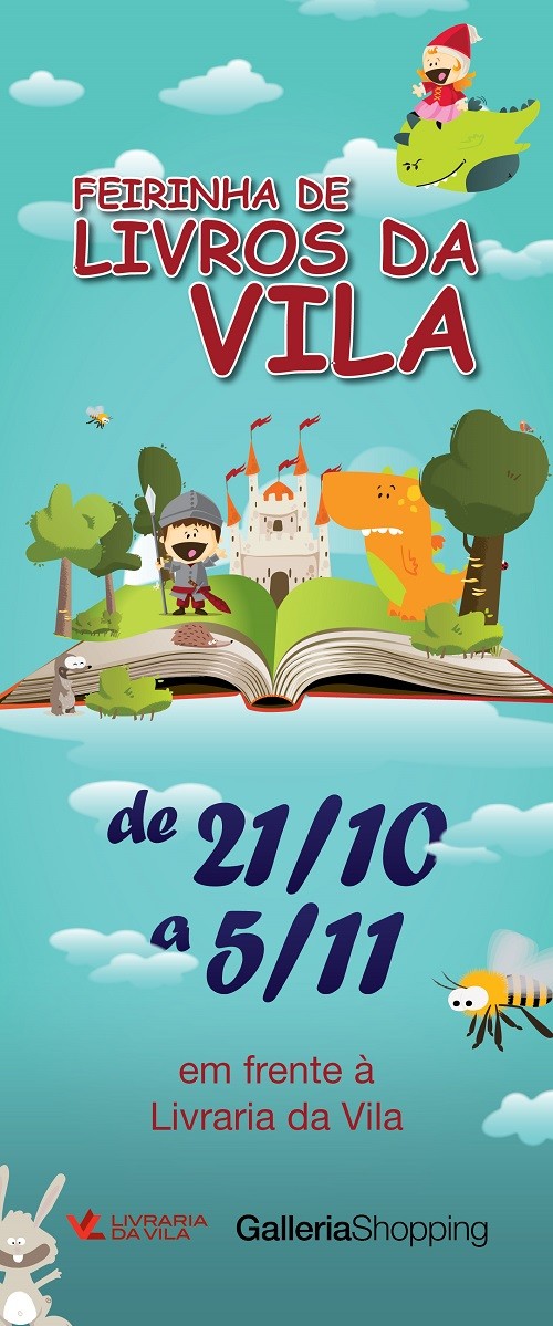 Feirinha de Livros da Vila irá incentivar a leitura entre os pequenos no Galleria Shopping Campinas Blog Favoritos (2)