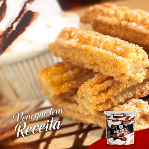 Mini-churros com sorvete blog favoritos