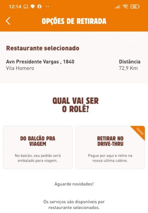 O novo serviço contactless do Burger King oferece possibilidade de compra e pagamento via aplicativo além de cupons especiais